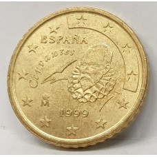 SPAIN 1999 . FIFTY 50 EURO CENTS COIN . VERY SCARCE YEAR